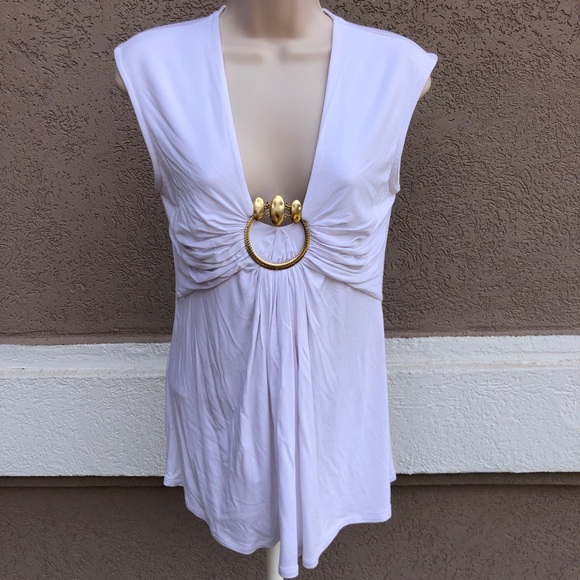 White top with gold. size Small from Caché - Picture 1 of 7